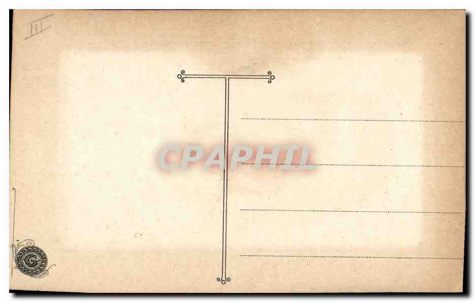 Carte de vœux hivernale — paysage enneigé dans un cadre — éditeur inconnu — Reverso