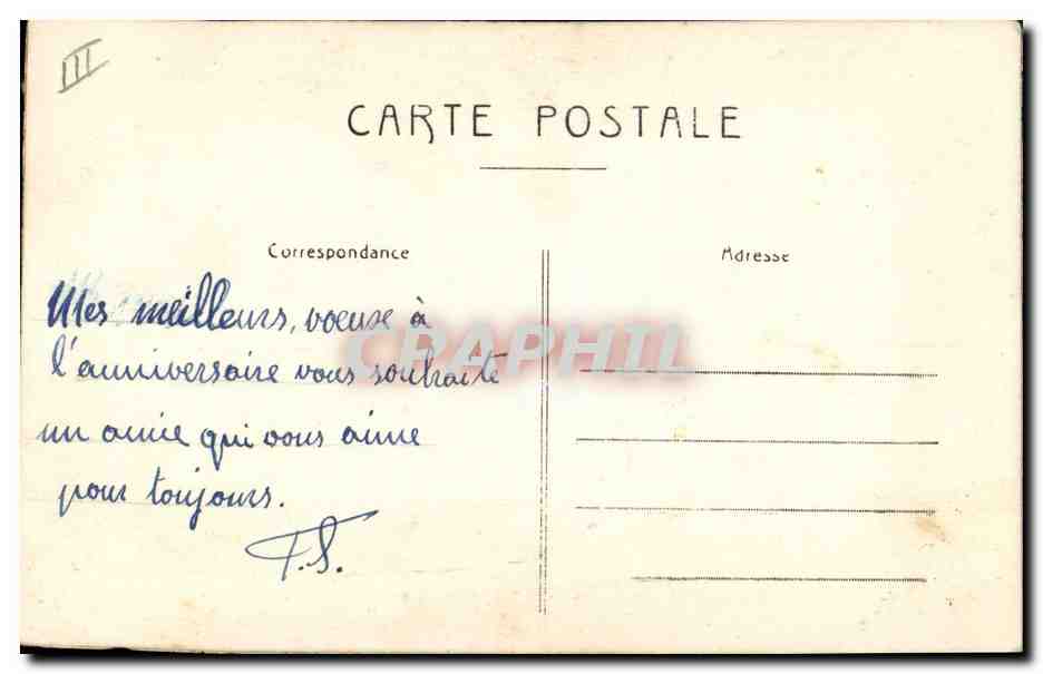 CPA Fantaisie Fleurs (carte toilée)  — Verso