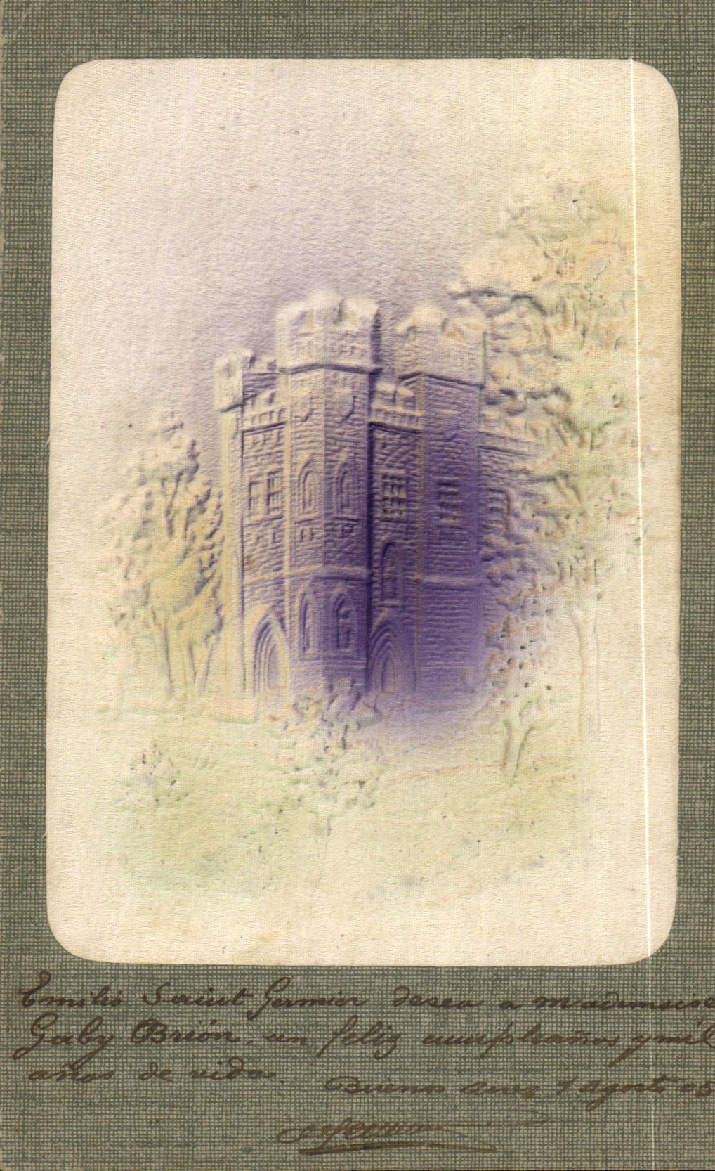 CPA Fantaisie Chateau - Recto