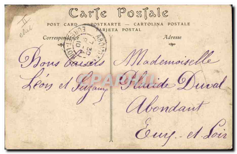 CPA Chasse Foret de Saint Leu le rendez vous de chasse ancien camp de Jules Cesar — Verso