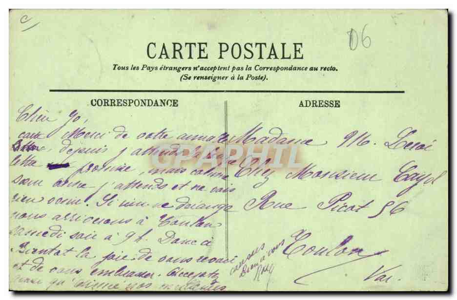 CPA Cueillette des fleurs d'orangers Cote d'Azur  — Rückseite