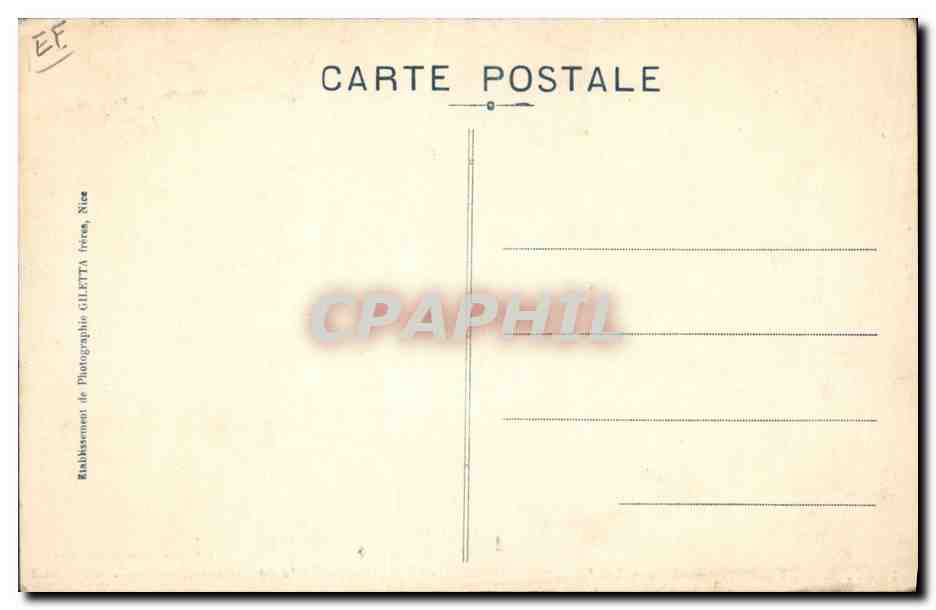 CPA Cueillette La Turbie La Tour d4Auguste et l'eglise Ruines romaines TOP  — Rückseite