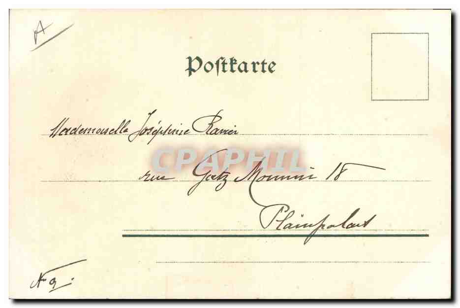CPA Fantaisie Illustrateur Femme Fleurs  — Rückseite