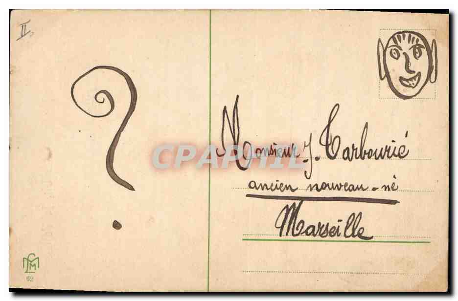 CPA Fantaisie Illustrateur Oh je t'aime Gemme Poisson  — Rückseite