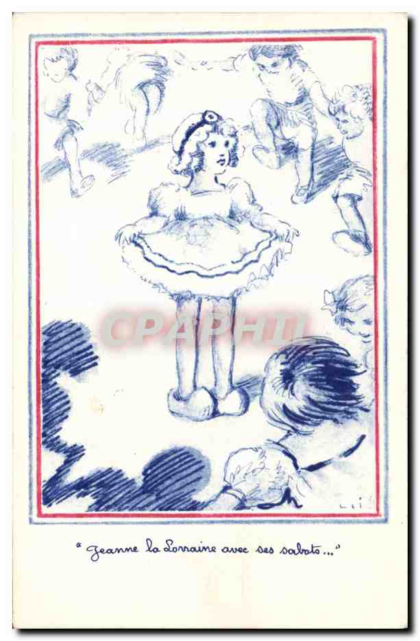 CPA Fantaisie Illustrateur Enfant Jeanne la Lorraine 