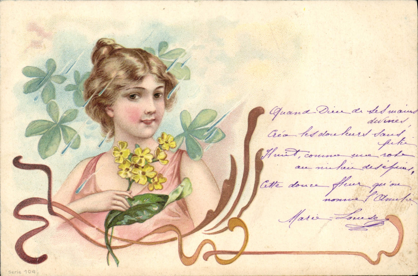 CPA Fantaisie Illustrateur Femme 