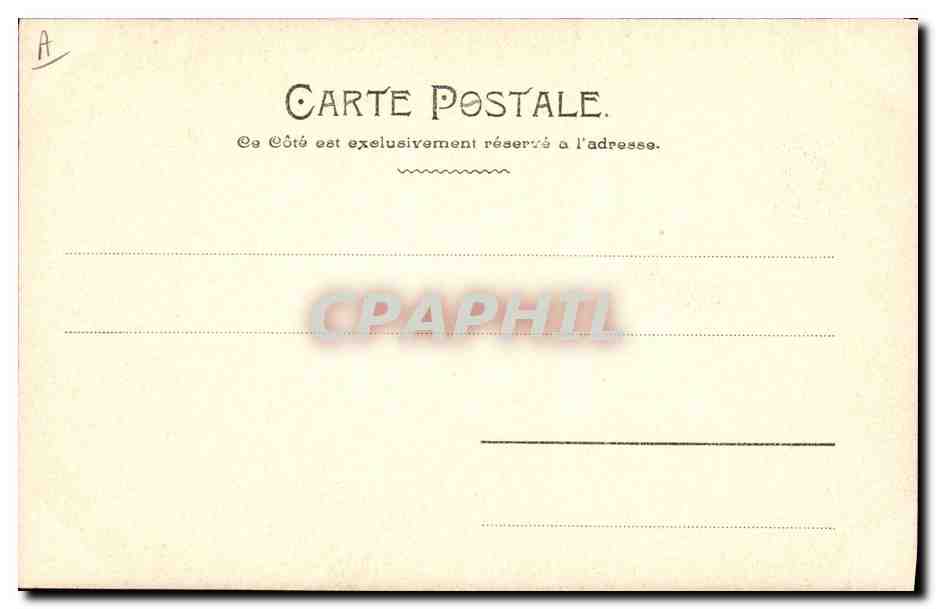 Portrait of a woman — Art Nouveau style — unknown publisher, series number not visible — Back