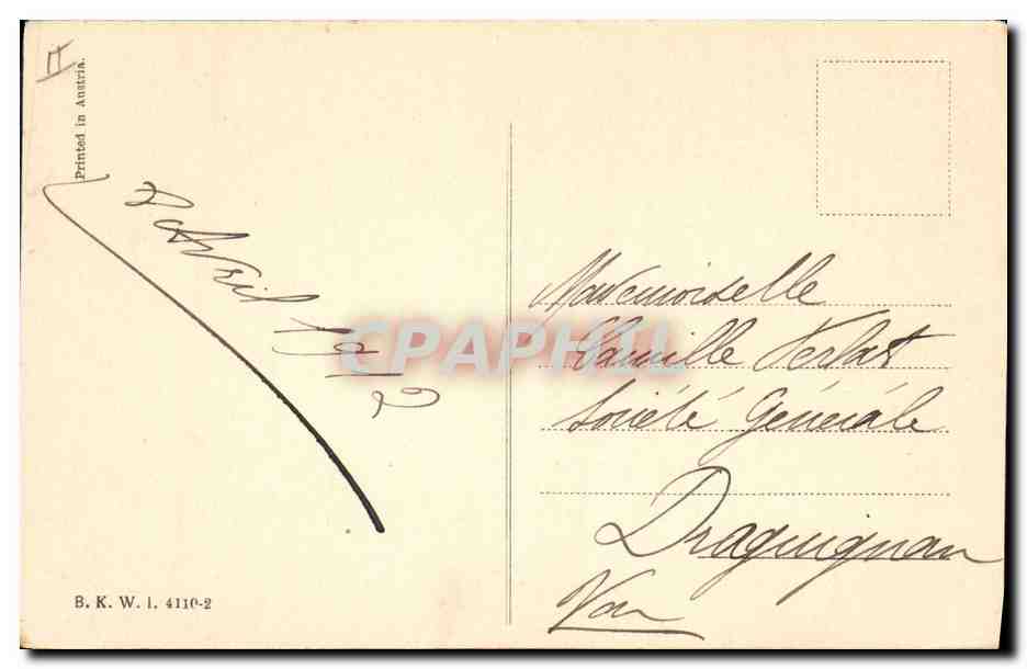 CPA Fantaisie Enfants Automobile  — Rückseite