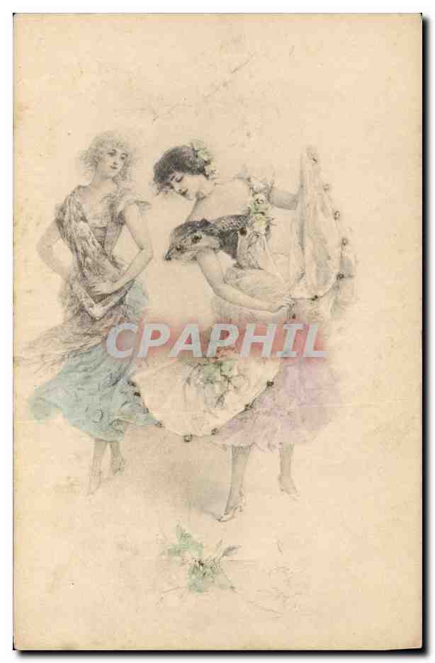 Twee danseressen — illustratie — serie 882 n°1