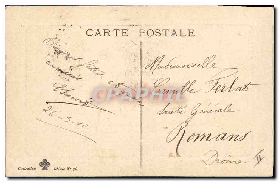 CPA Fantaisie Enfant Lapin Oeuf  — Rückseite