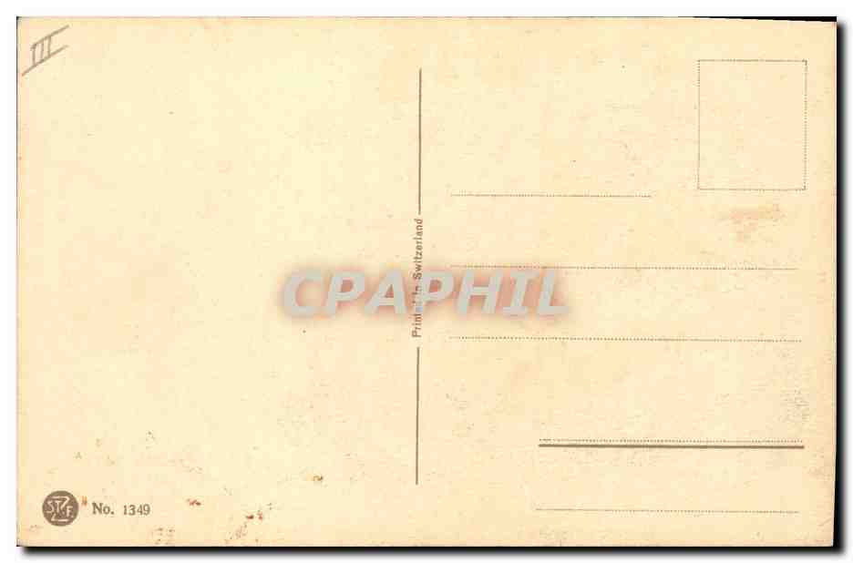 Bouquet de primevères — édition STF — n° 1349 — Verso