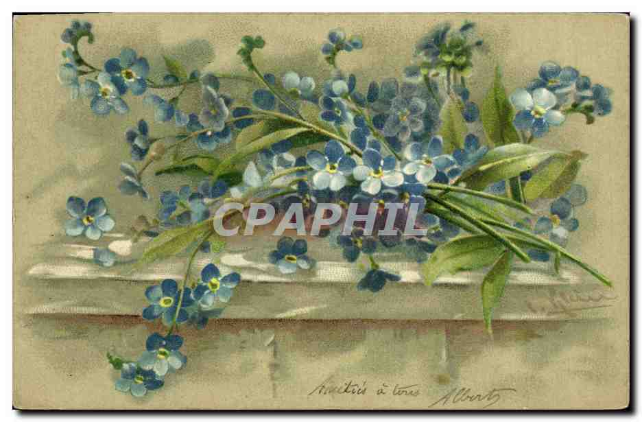 CPA Fantaisie Illustrateur Fleurs 