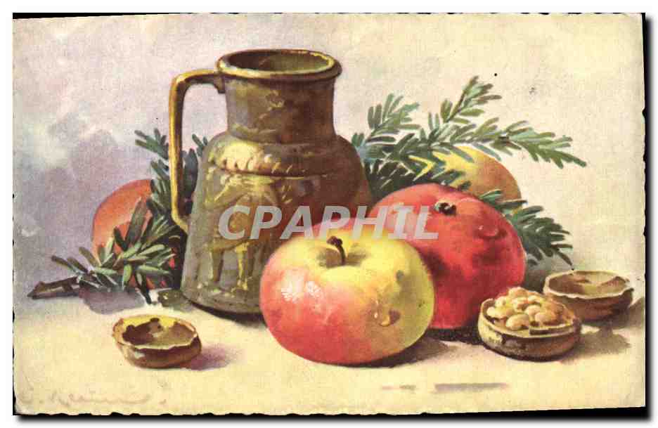 CPA Fantaisie Illustrateur Fleurs 