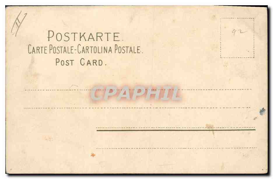 CPA Fantaisie Illustrateur Fleurs Ecrevisse Champignon  — Verso
