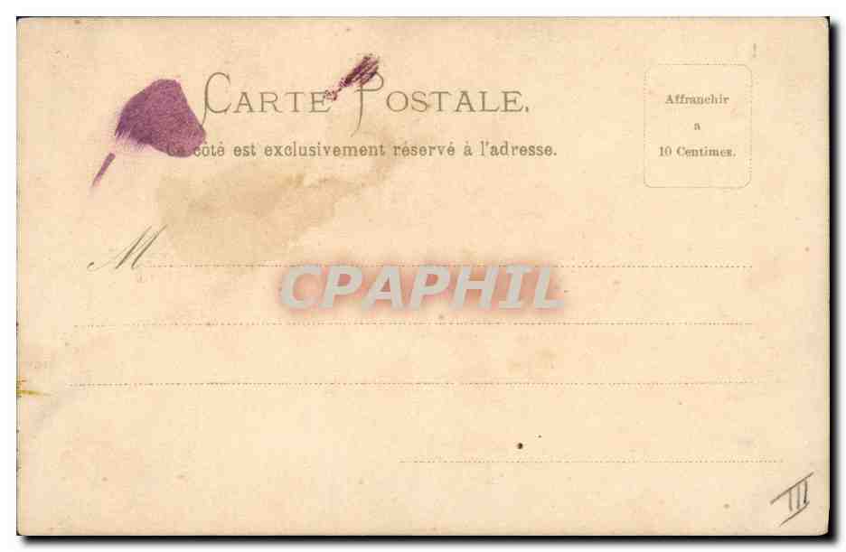 CPA Fantaisie Illustrateur Fleurs  — Verso