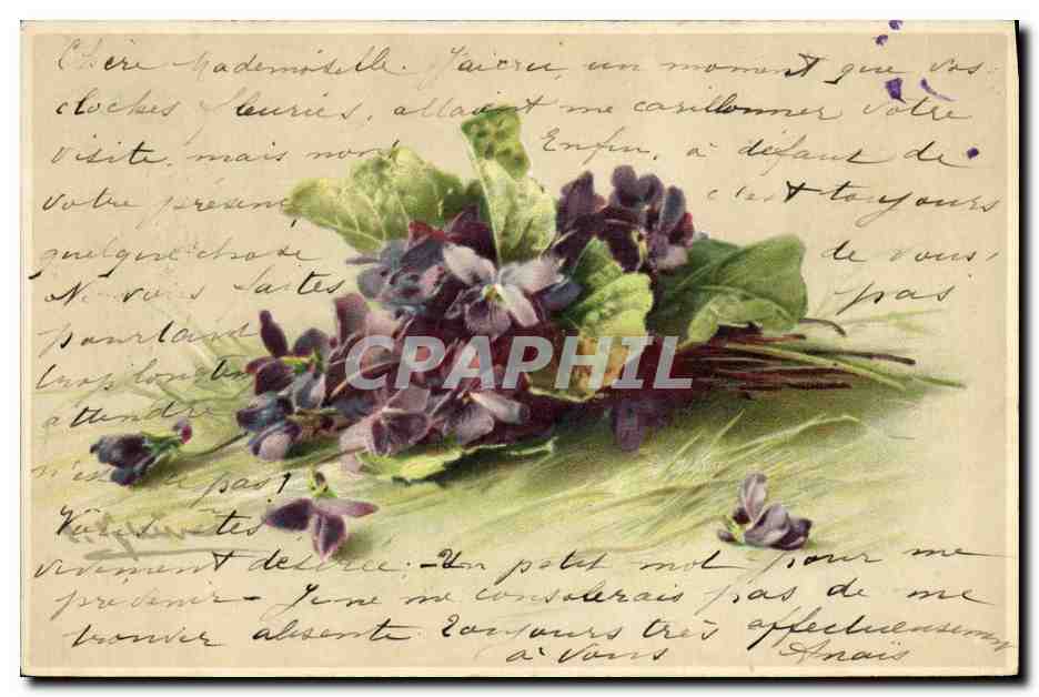 CPA Fantaisie Illustrateur Fleurs 