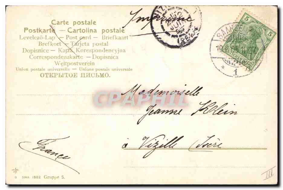CPA Fantaisie Illustrateur Fleurs  — Verso