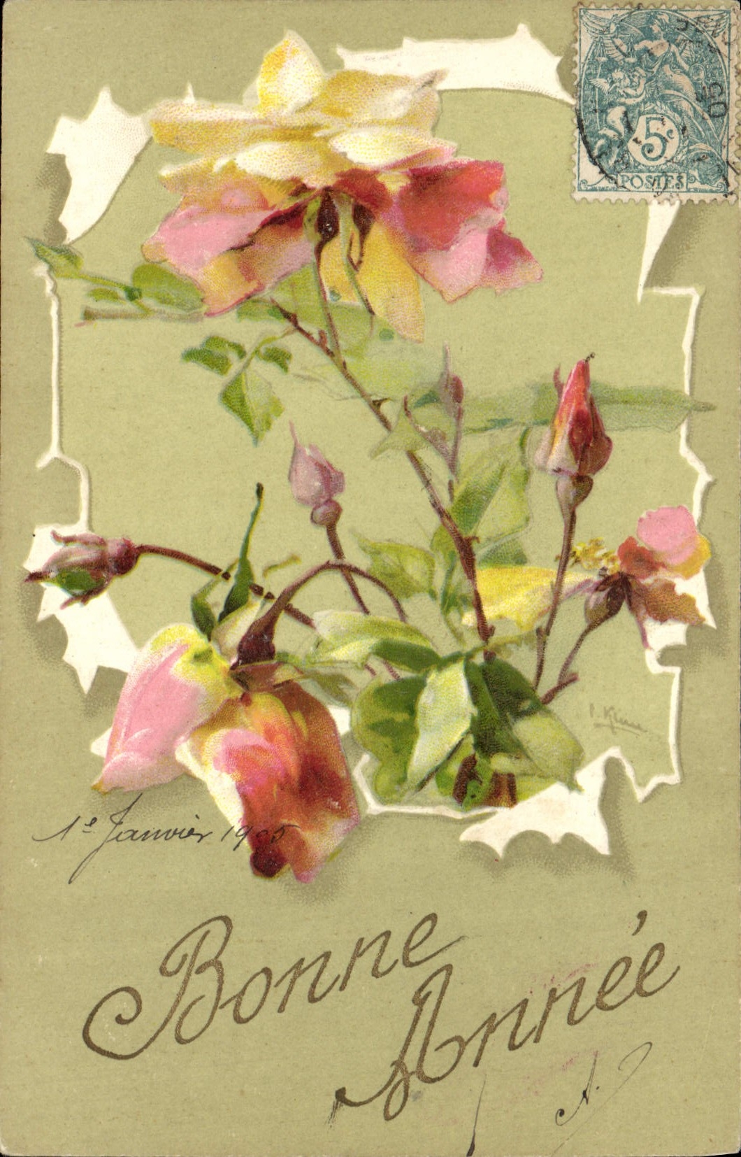 Fleurs de rose — Bonne Année — I. Kina