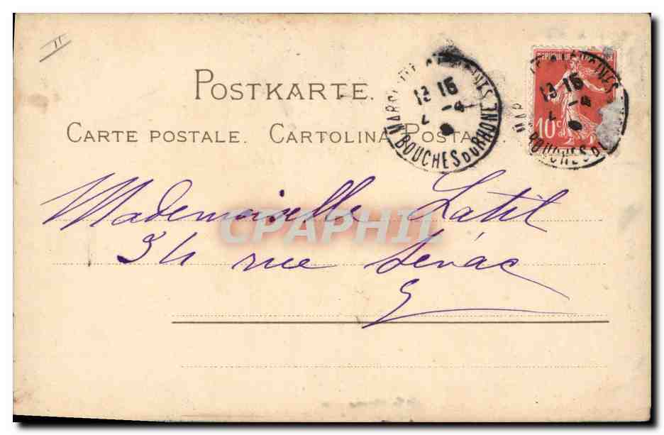 CPA Fantaisie Illustrateur Fleurs  — Verso