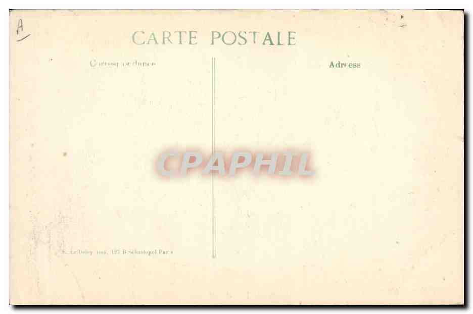 Le général Pau — 1914 — 3me Série — Éditeur B.D. — Verso