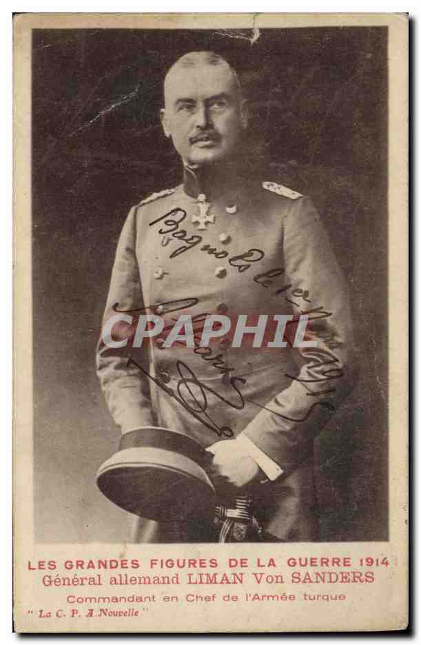 CPA Militaria General allemand Liman Von Sanders Commandant en chef de l'armee Turque Turquie Turkey 