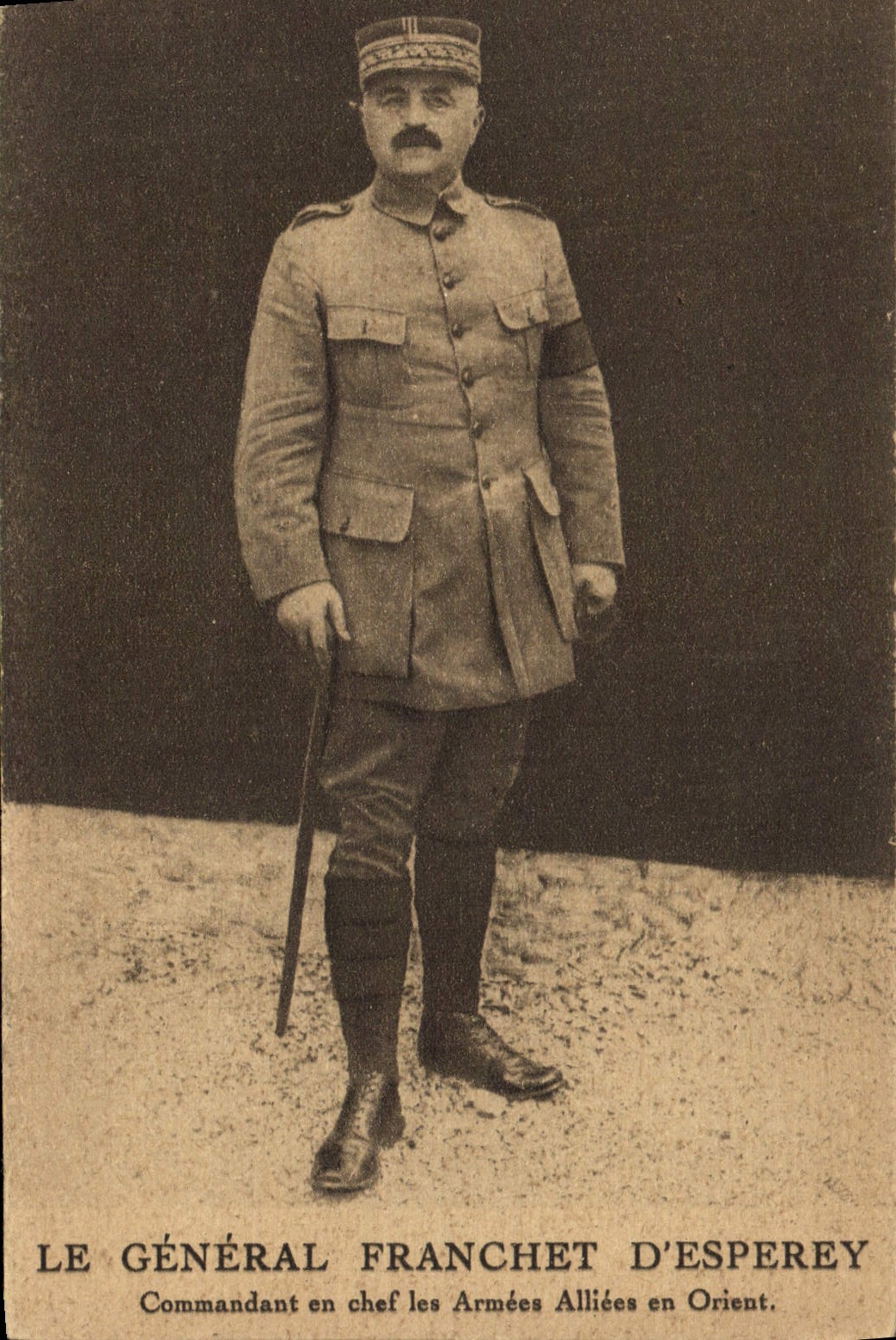 CPA Militaria Le General Franchet d'Esperey Commandant en chef des Armees alliees en Orient 