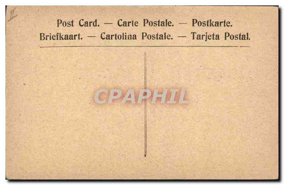 CPA Militaria Le General Franchet d'Esperey Commandant en chef des Armees alliees en Orient  — Verso