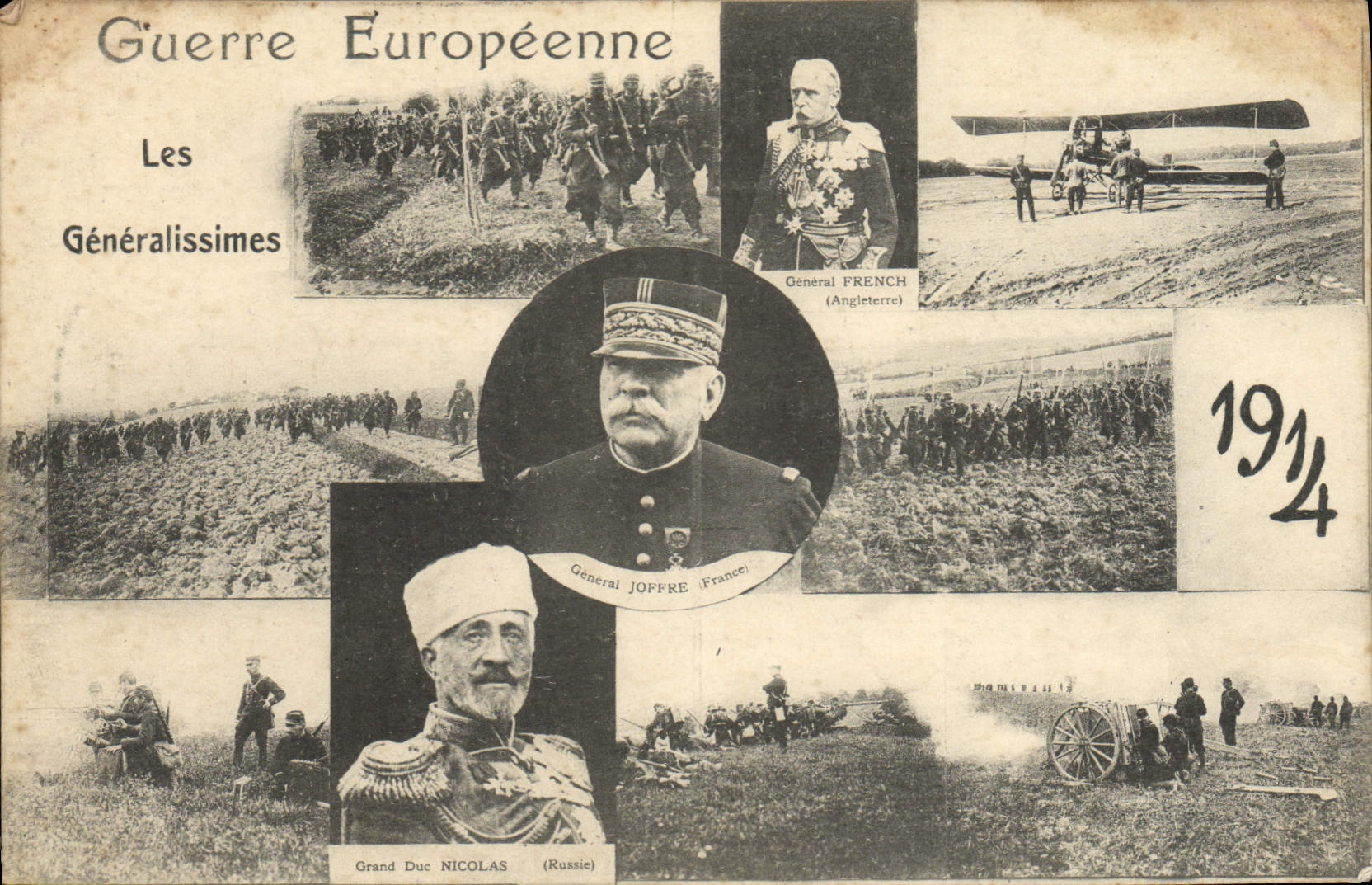 Guerre Européenne — Les Généralissimes — 1914