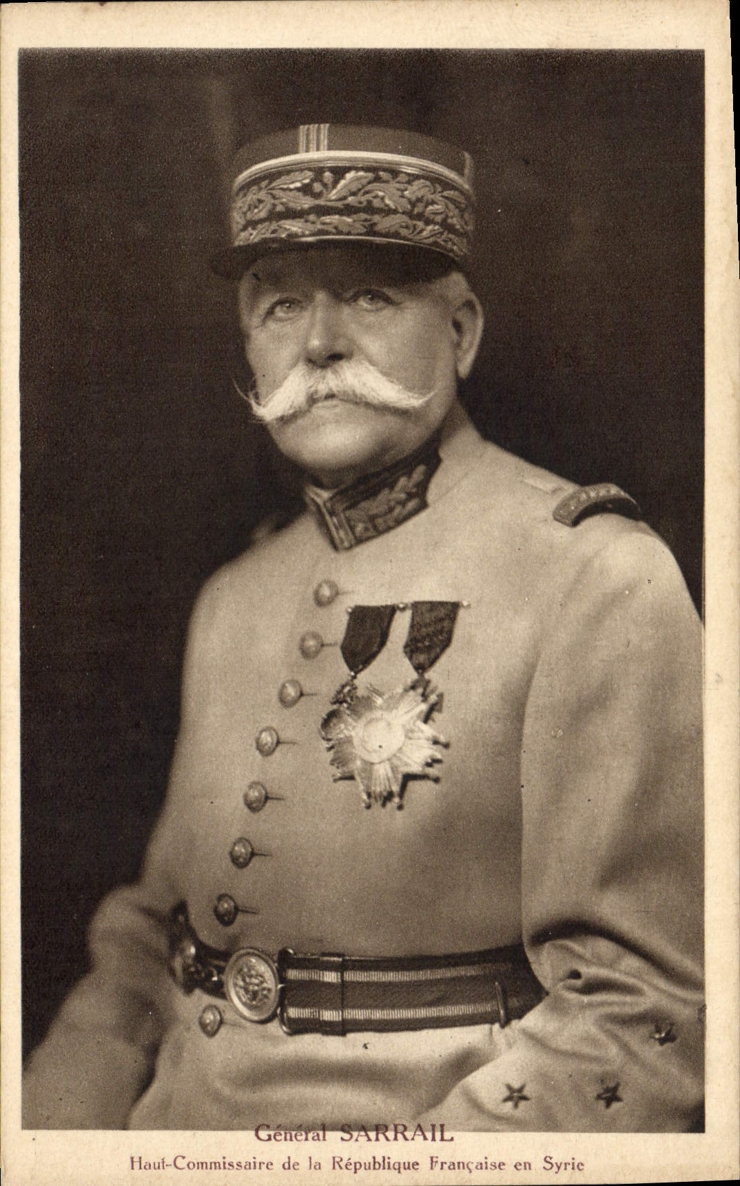 CPA Militaria General Sarrail Haut Commissaire de la Republique Francaise en Syrie 