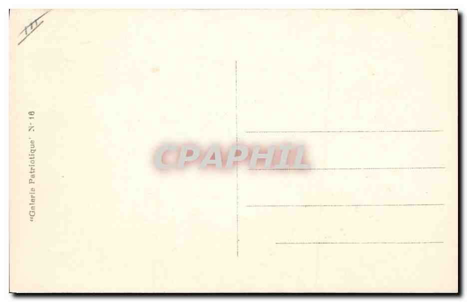 Le Général PAU — Commandant en chef de l'armée d'Alsace — Dappe & l'Illustration, N°16 — Verso