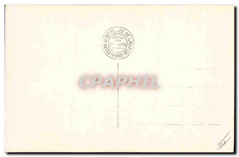 CPA Militaria Paris Musee de l'armee Le Marechal Fayolle  — Verso