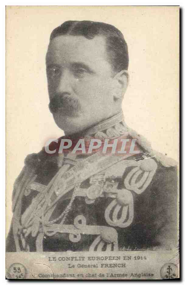 Le Général French — Commandant en chef de l'Armée Anglaise — Imp. Ivaldi, Nîge