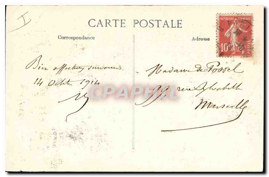 CPA Militaria Le chef des barbares Guillaume en hussard de la mort  — Verso