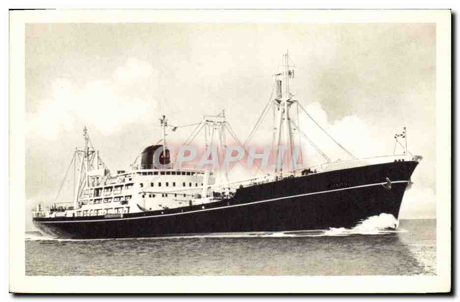 Navire de charge — Compagnie des Messageries Maritimes — Imp. Transatlantique, Paris