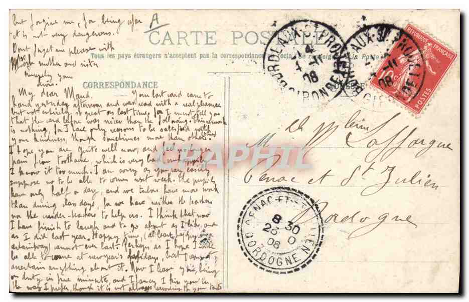 Bordeaux — Le Paquebot "Magellan" des Messageries Maritimes — BR-401 — Reverso