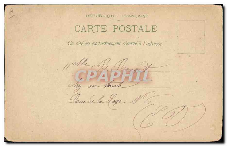 CPA Bateau Paquebot Navigation Mixte La Marsa Blanc Perfore NM — Achterkant