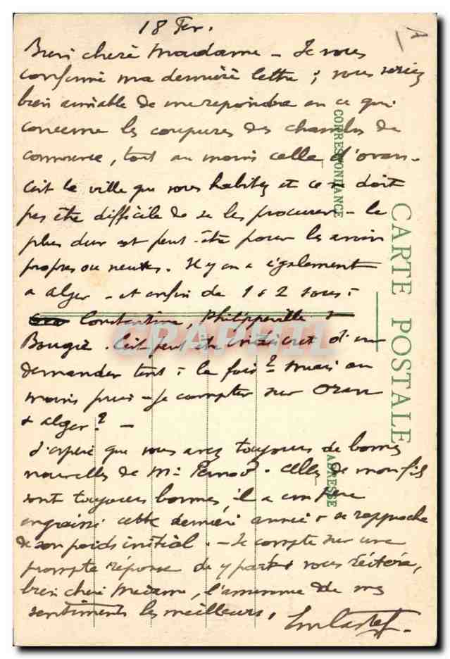 Saint-Nazaire — El transatlántico La Navarre en la bahía — Colección Delaveau — Reverso