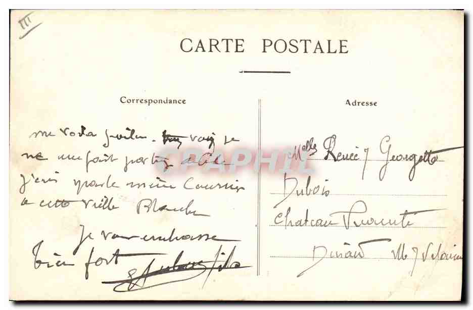CPA Folklore Lits Clos Le poilu permissionnaire conte ses exploits — Verso