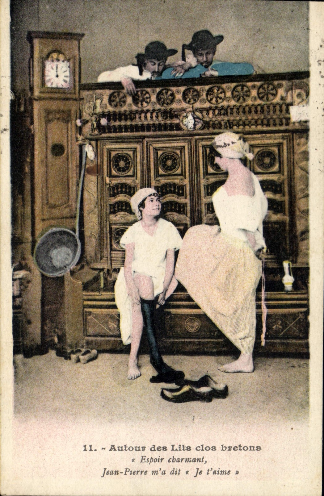 CPA Folklore Lits Clos Espoir charmant