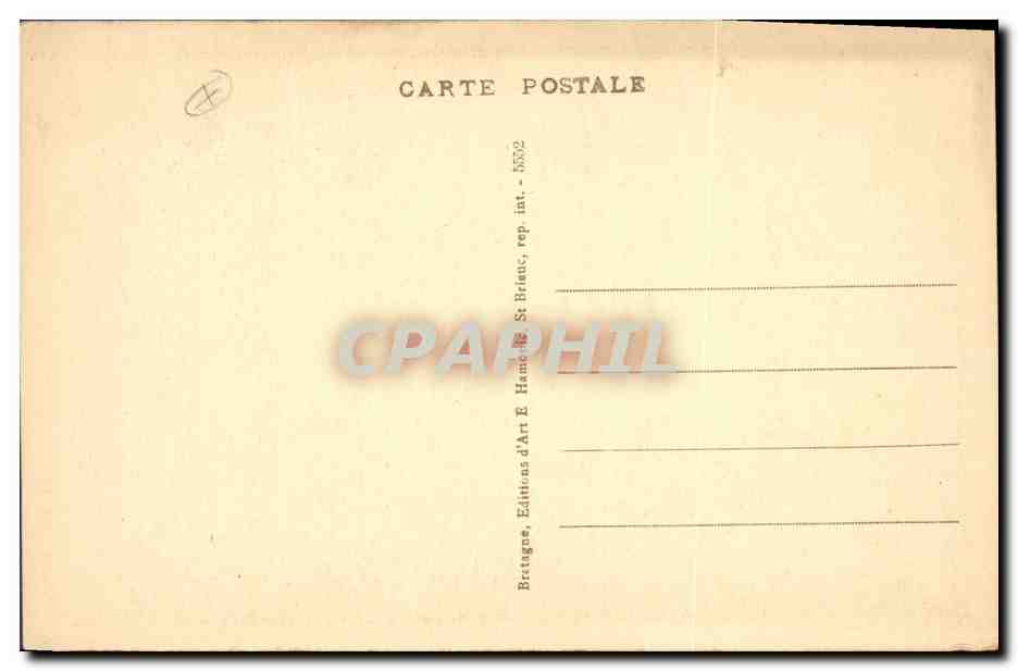 CPA Folklore Lits Clos Bretons Le petit lever de la belle fermiere  — Verso