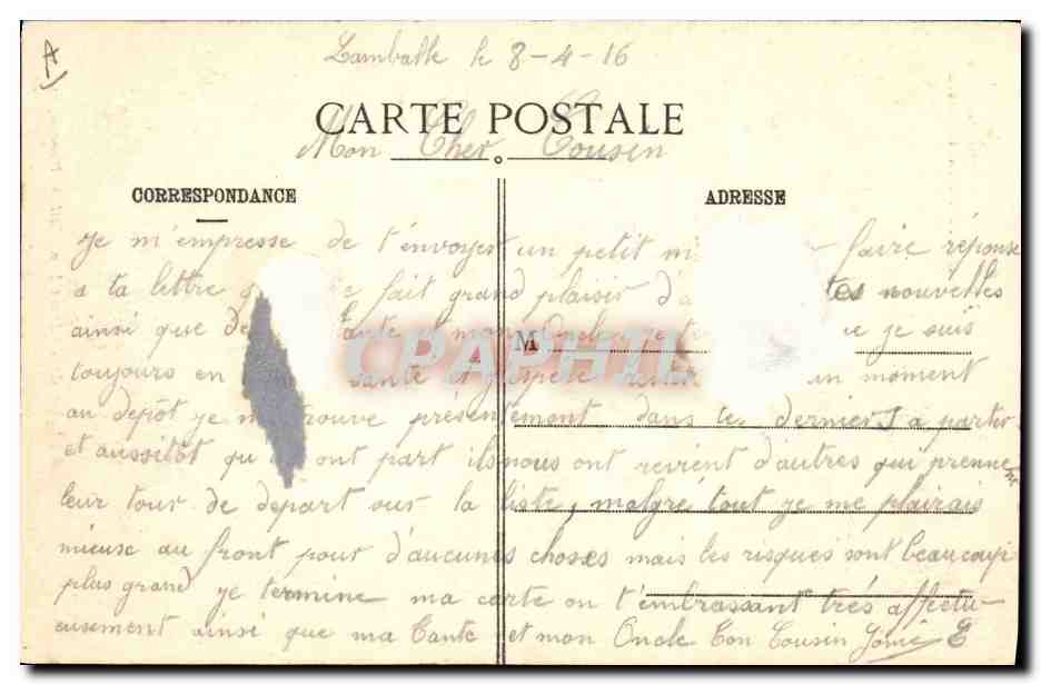 CPA Folklore Lits Clos A la ferme Le coin des demoiselles L'heure de la toilette — Verso