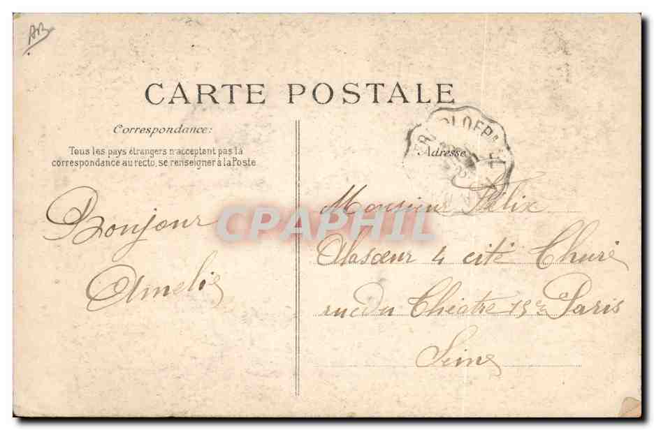 CPA Folklore Lits Clos Les invites font vacarme — Verso