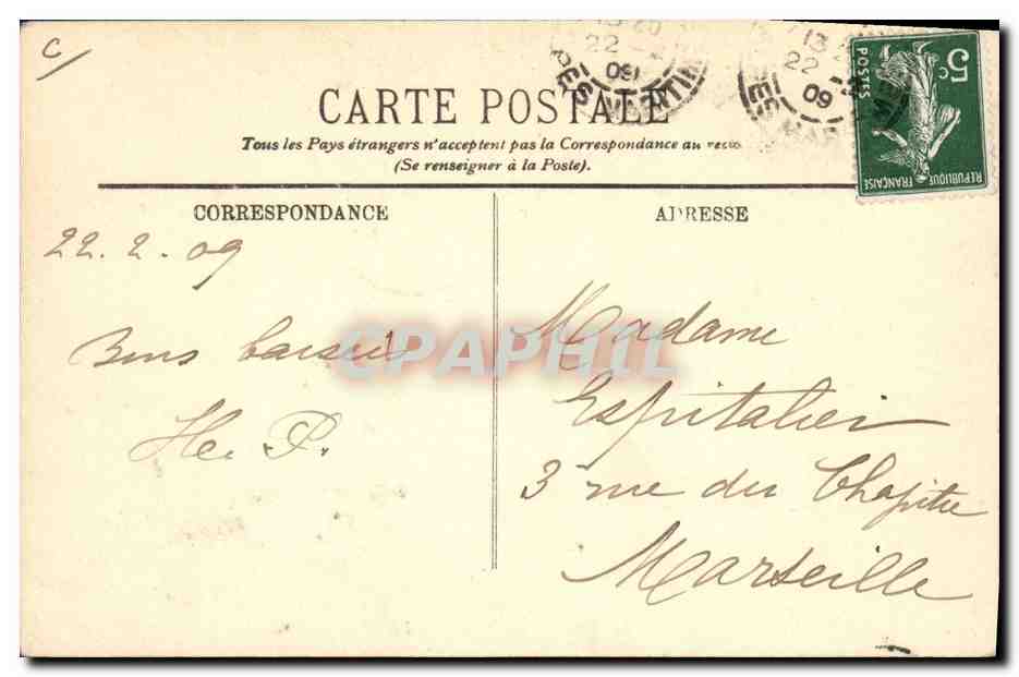 CPA Cueillette du jasmin Cote d'Azur  — Rückseite