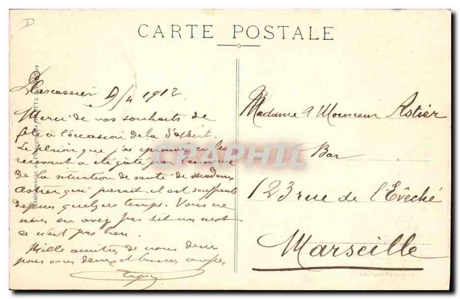 CPA Cueillette de la fleur d'oranger sur la Cote d'Azur  — Rückseite