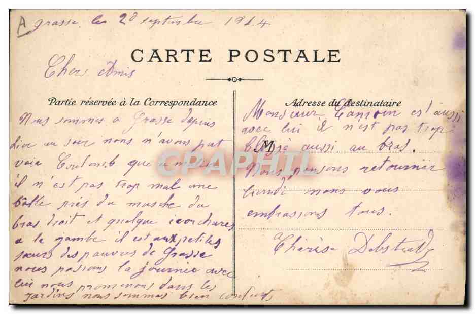 CPA Cueillette de la fleur d'oranger Cote d'Azur  — Rückseite