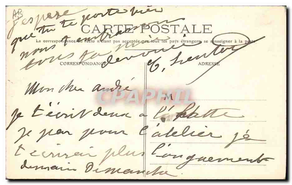 CPA Cueillette des jasmins Parfurmerie Molinard Jeune a Grasse  — Rückseite