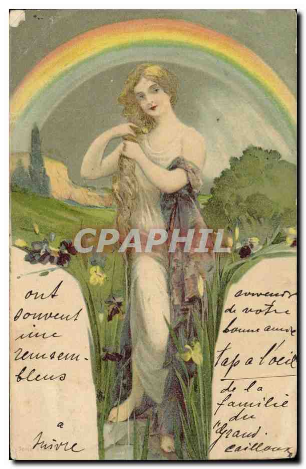 CPA Fantaisie Illustrateur Femme 