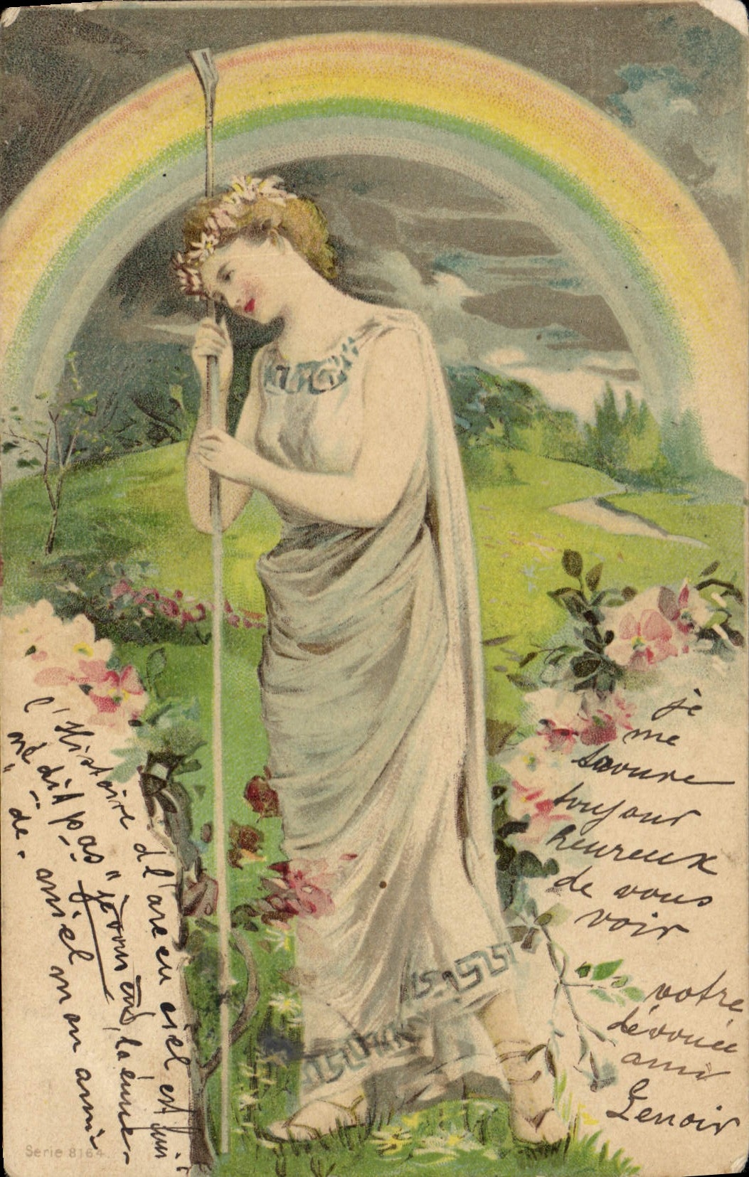 CPA Fantaisie Illustrateur Femme 