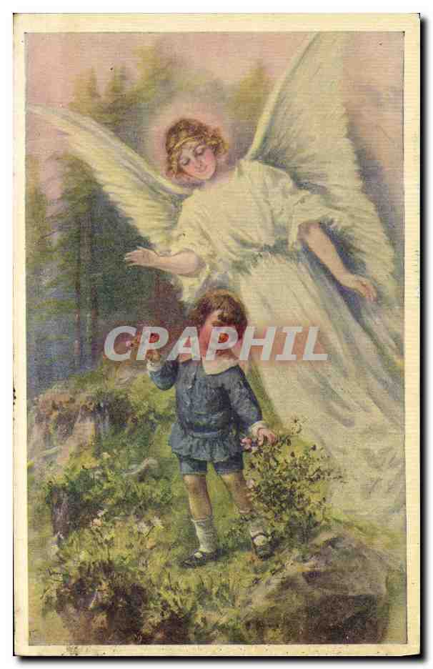 CPA Fantaisie Illustrateur Ange Enfant 