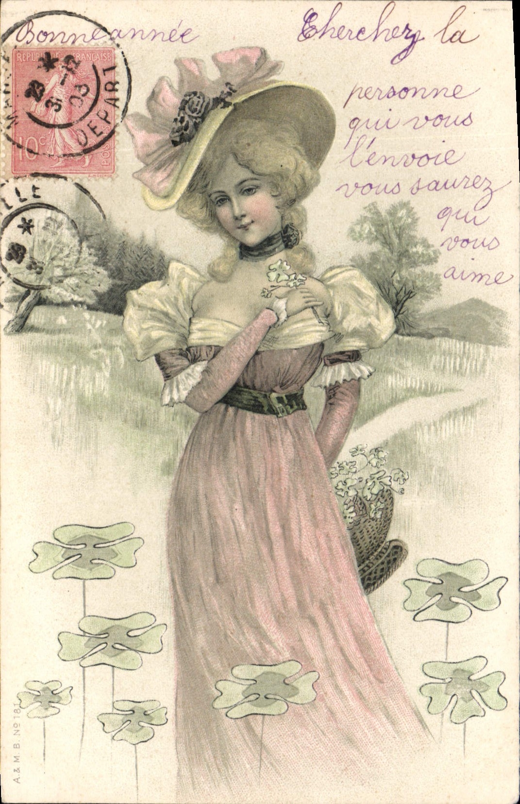 CPA Fantaisie Illustrateur Femme 